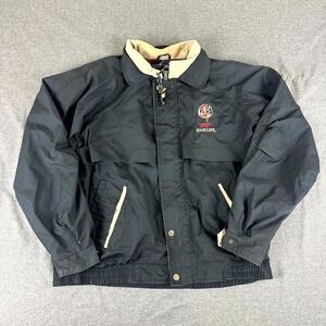 Winner Mate Sportswear Jacket Men's XL Black Lined Miller High Life Full Zip VTG